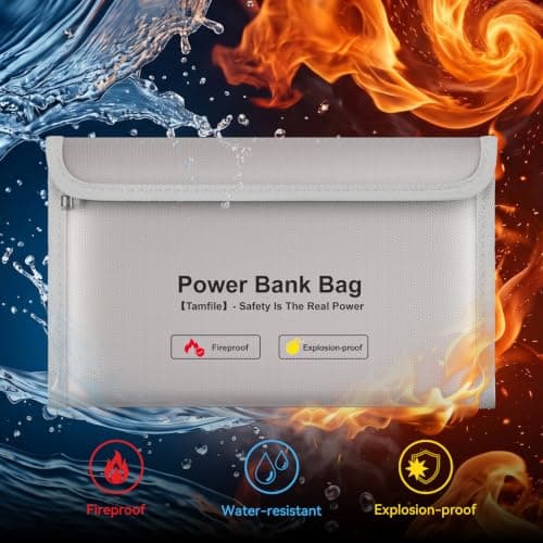 Tamfile Fireproof Electronics Accessories Organiser Bag, Explosion-proof — view 2