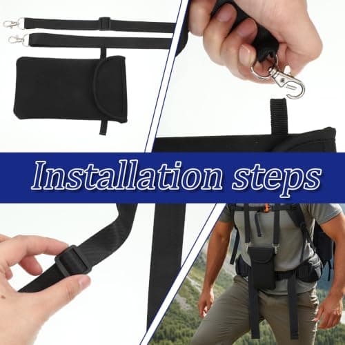 2 Pcs Universal Cell Phone Pouch, Waterproof Neoprene with Neck Lanyard — view 4