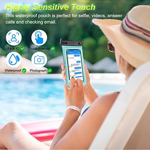 MR.LUYU Floating Waterproof Phone Pouch, IPX8 Dry Bag Case Up to 6.7" — view 5