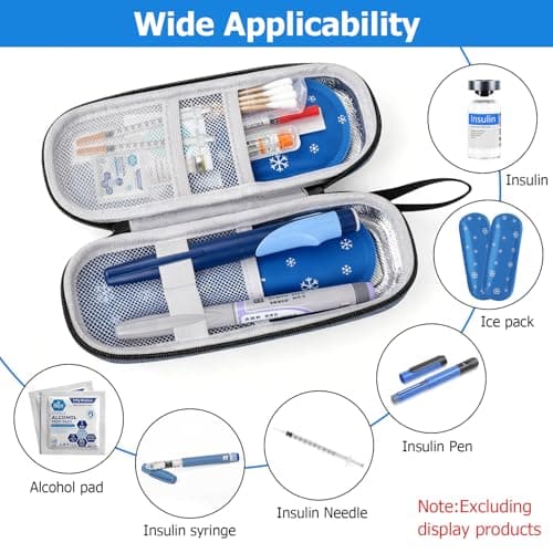 Insulin Cooler Travel Case with 2 Ice Packs, Insulin Pen Case — view 4