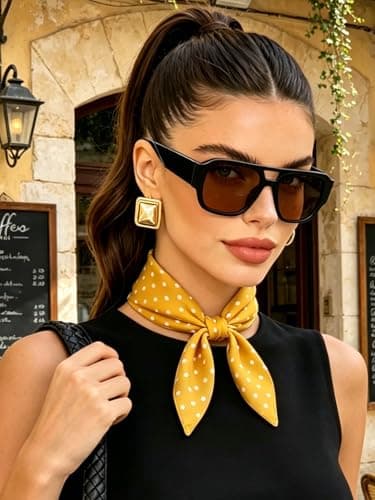 GUVIVI Retro Oversized Pilot Sunglasses for Women Men UV400 Protection — view 6