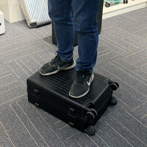 All Aluminum Hardshell Luggage with Lock, Zipperless Hardside Carry on Suitcase with Spinner Wheels, Checked Aluminium Suitcase Metal Rolling Luggage Case for Business, Travel (Black, 24 inch) — view 2