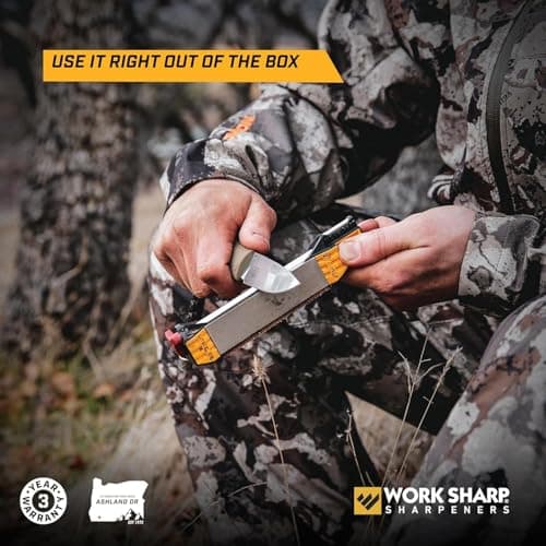 Work Sharp Guided Field Sharpener – WSGFS221 Portable Outdoor Multi Knife and Tool Sharpener – Compact Travel Manual Guided Professional Sharpening Tool for Knives — view 6