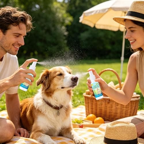 Compact UV Spray, Secure Dog Sunscreen, Effective Puppy Protector, Outdoor Park Hiking Beach Safety, Functional Road Trip Backyard Travel Aid, Animal Gear for Vacation, Camping, Adventure, 50g — view 4