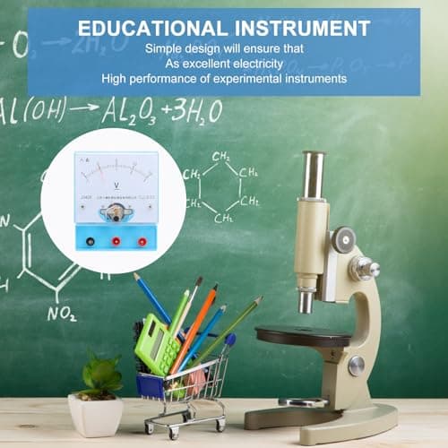 Push-type Voltmeter Instrument Blue Plastic Teaching Tool — view 5