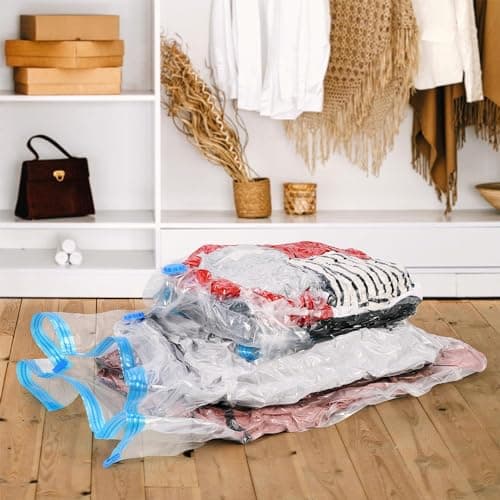 Vinsani Set of 3 Extra Large Jumbo Vacuum Storage Space Saving Bag Transparent Maximum Compression Mould Insect Water and Dust Proof Airtight Compressed Bags 73 X 130cm — view 5
