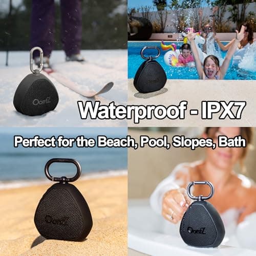 OontZ Clip Portable Wireless Bluetooth Speaker with Carabiner, 12W IPX7 Waterproof Outdoor Travel Speaker — view 4