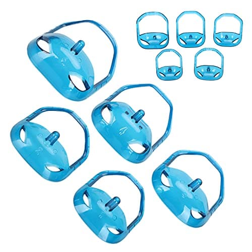Jiawu Goatee Beard Shaper Template, 5Pcs Transparent Blue — view 4