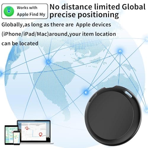 2 Pack GPS Tracker for Vehicles Work with Apple Find My iOS Only Real Time — view 2