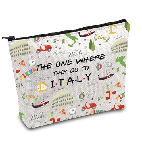 Italy Trip Makeup Bag I Love Italy Gift Italy Honeymoon Gift Italy Travel Bag Gift Italy Souvenir Gift Welcome Bag Housewarming Gift (Italy UK)