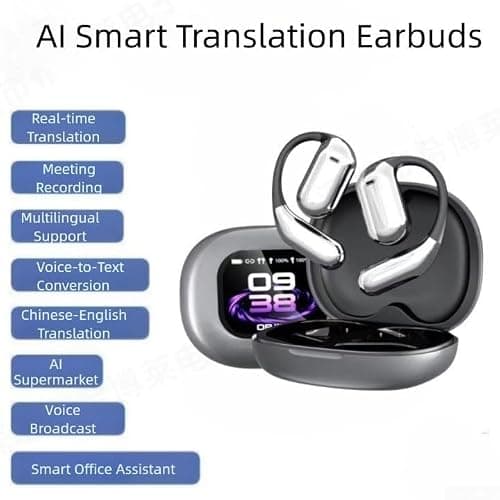 Translator Earbuds Two-Way Talk Business Travel Use(Gray) — view 2