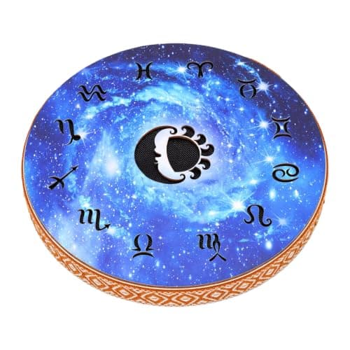 Eminchu Ocean Wave Drum, 10 Inch Wooden Travel Sea Sound Drum
