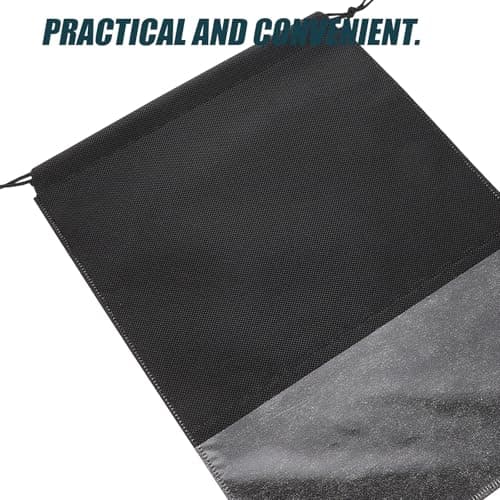 10pcs Travel Shoe Bag Drawstring Dust Cover for Suitcase Black — view 3