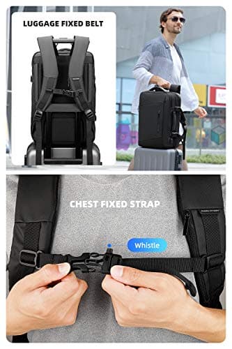 MARK RYDEN Expandable 26L-38L Travel Backpack Cabin Size with USB Charging — view 4