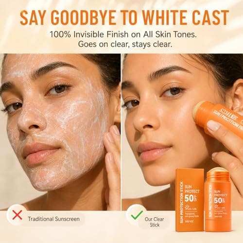 SPF 50 Sunscreen Stick for Face and Body, Factor 50 Sun Cream Roll On, 30g — view 3