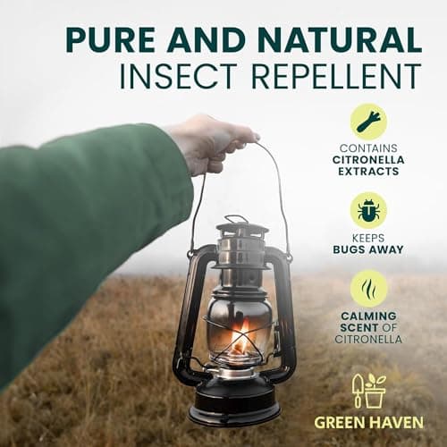 CUQOO Citronella Oil Burner Outdoor | 6x1L Garden Torch & Lamp Oil Refill — view 3
