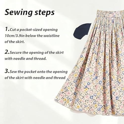 Sew-In Side Pocket - Attachable & Invisible Security Pockets For All Clothes | Travel Security Bag For Skirts & Pants To Prevent Theft | Inner Pocket For Dresses, Jeans, Sweaters & Suits — view 3