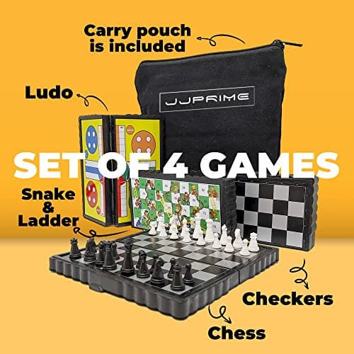 Magnetic Travel Board Games Set of 4 Magnetic Games For Kids Travel — view 4