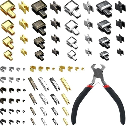 FEIGO Zip Repair Kit with Pliers, 81pcs Zipper Repair Set (#3#5#8#10), Metal Replacement Zipper Sliders & Stops for Jackets, Jeans, Bags, Luggage, DIY Sewing Kit