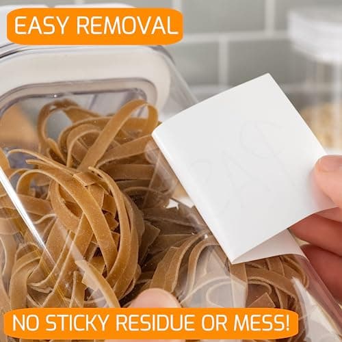 Innoveem Large Labels for Storage Boxes, 45 Pack Waterproof Sticky Labels — view 5