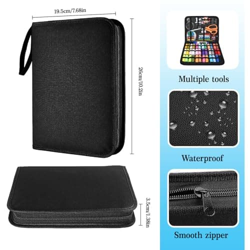 Sewing Kit ,205 Pcs Premium Large Sewing Supplies with PU Case,38 XL Thread Spools, 42 Needles,Scissors,Thimble,Suitable for Traveller,Adults,Kids,Beginner,Emergency,DIY and Home Button Repair Kit — view 5