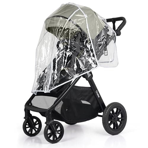 For Your Little One Cruise 3-in-1 Travel System with i-Size Car Seat, Stroller, 13kg Pram, Height Adjustable Handle, Pram, Newborn 0-4 Years Free Raincover and Cupholder (Pebble Sage) — view 5