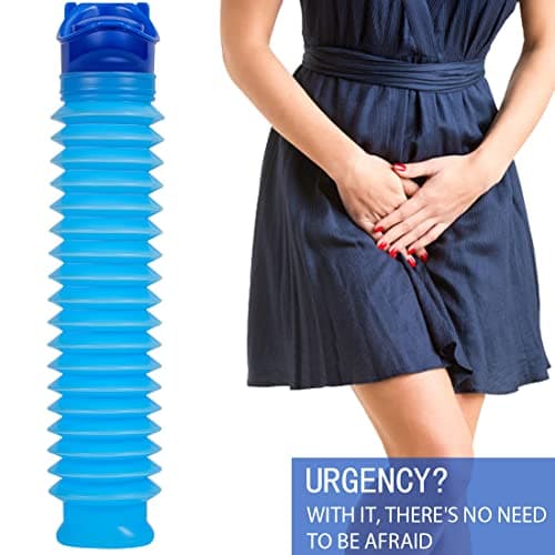 CUNQN Emergency Toilet Shrinkable Urinal Portable Mobile Toilet 750ML Urine Pee Bottle for Camping Hiking Car Travel Traffic Jam Queuing — view 4