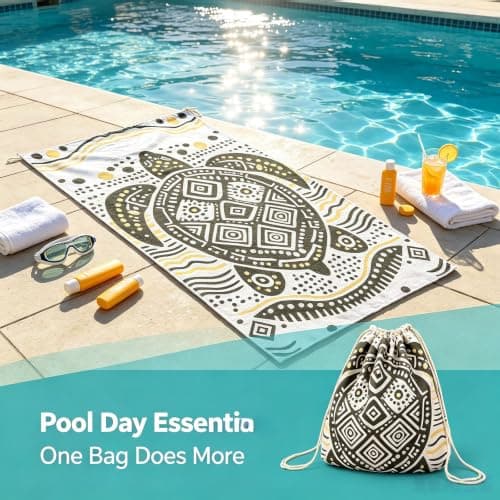 Jakiro 2-in-1 Wearable Beach Towel Backpack — view 2