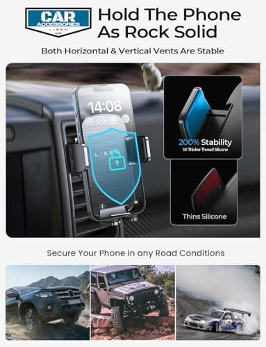 LISEN Best Car Phone Holder for Car Mobile Phone Holder Cars Air Vent — view 2