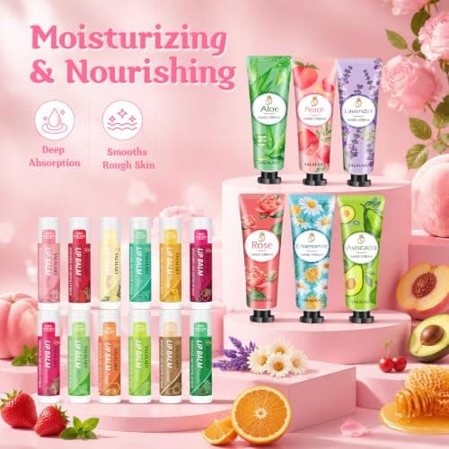 Pamper Gifts for Women, 156PCS Christmas Skincare Set Spa Party Supplies — view 5