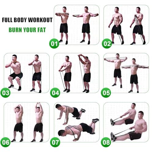 IQOZEE Green Pull Up Band - Assist Chin-Ups & Strength Training (22-57 kg) — view 6