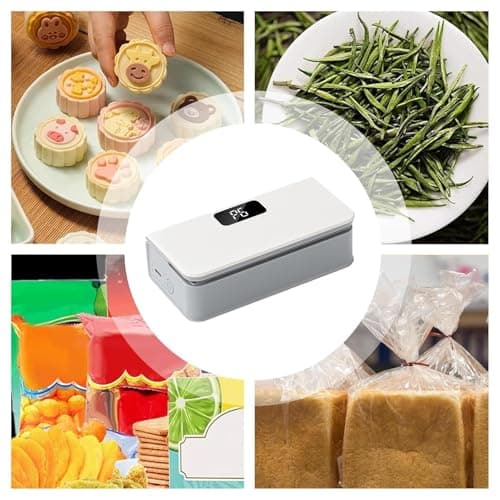 Magnetic Bag Sealing Machine - 6 Levels Magnetic Food Resealer Closer, LED Display Heat Device, Portable Snack Storage Packing Tool | Food Sealing Machine For Chips Sandwich Fridge Travel — view 4