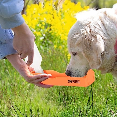 Pet Brands Rac Travel Water Bottle, Orange — view 2