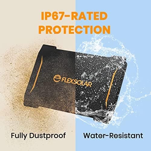 FlexSolar 40W Foldable Solar Charger USB C Portable Solar Panel Camping — view 3
