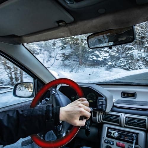Steering Wheel Warmer 12v Cordless Anti-Slip Heated PU Leather — view 2