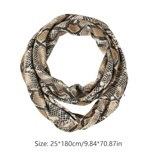 Scarf for Women Stylish Snake Print Neck Wrap — view 5
