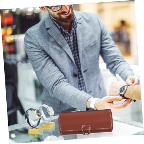 PACKOVE 1 Pc Watch Jewelry Box Watch Storage Case Roll Box Men’s es Luxury es for Men Jewelry Travel Case for Women Travel Display Holder Container — view 6