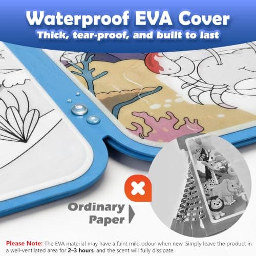 cabaro 2 Pack Mess Free Water Colouring Books for Toddler Age 3+, EVA — view 3