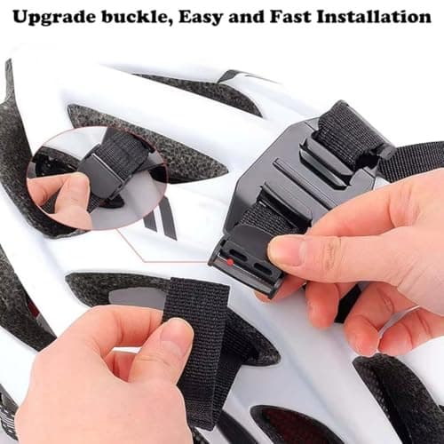 Universals Helmet Mount Straps for Action Cameras Adjustable Length Fit Vented Helmets for Cycling Skiing Skydiving Adventure Vented Helmet — view 2