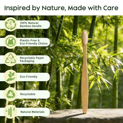 FEHHTO 100 Pack Bamboo Toothbrushes Kit Bulk, Disposable Toothbrushes Soft Bristle with Toothpaste (6g), Individually Wrapped Guest Dental Kit for Hotel Amenities, Airbnb Hosts, Travel & Camping — view 4