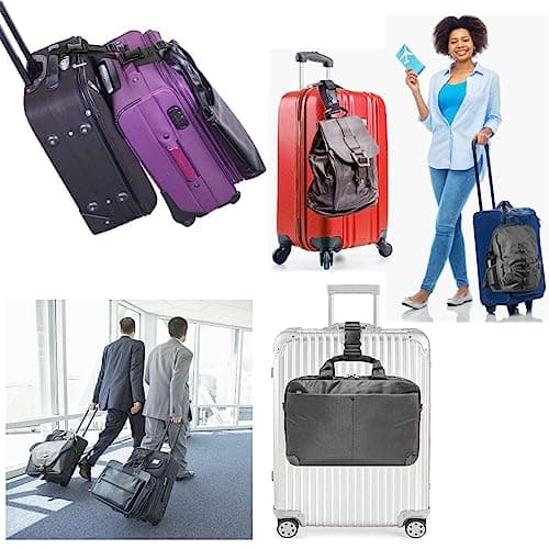 JZK 2PCS 30-50cm short luggage strap for suitcases to add a bag, luggage attachment strap for two suitcases, luggage connector straps, quick release buckle strap, nylon packing straps — view 4