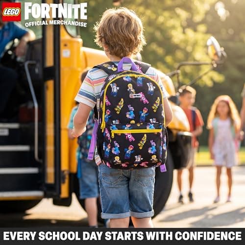 Get Trend Lego Fortnite Boys Large Backpack 46cm, Padded Straps School Bag — view 2