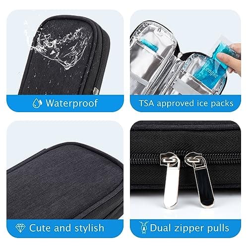 YOUSHARES Insulin Cooler Travel Case TSA-Approved for Monjaro GLP-1 Pens — view 3