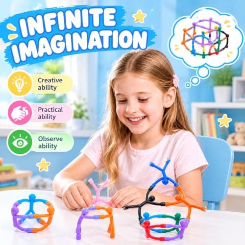 Magnetic Men Fidget Toys,Magnetic People Sensory Travel Toys for Kids (20) — view 2