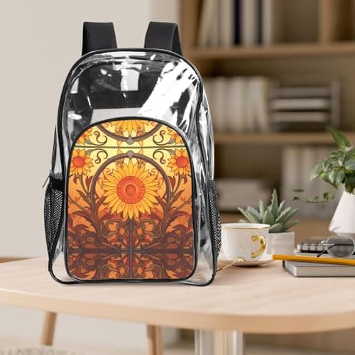 WZYCWB Gerbera with Ripple Patterned backpack set (lunch bag and pencil case) | Perfect for school, work, business trips, and travel. — view 6