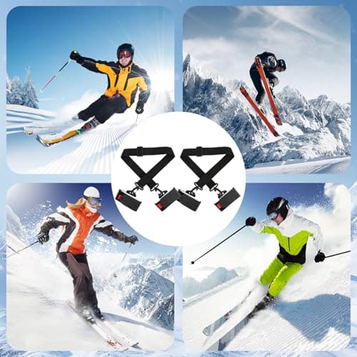 QKURT 2PCS Ski Strap, Adjustable Ski Shoulder Straps, Binding Straps & Boot Carrier Belts, Carrying Belts for Snowboard — view 5