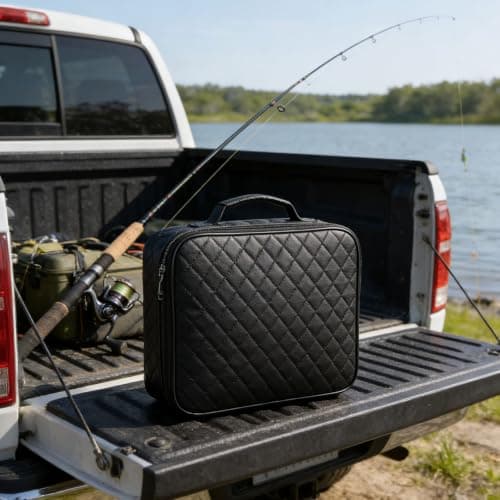EV Car Charging Cable Storage Carry Bag Waterproof and Shockproof Portable Car Charger Cable Organizer Bag for Electric Vehicle Garage Or Travel (Square) — view 4