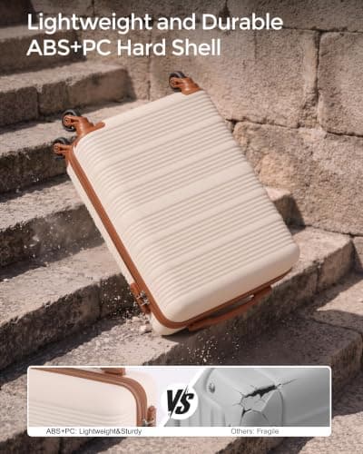 COOLIFE Cabin Suitcase 55x40x20cm for Easyjet, Cabin Backpack 40x30x20cm — view 3