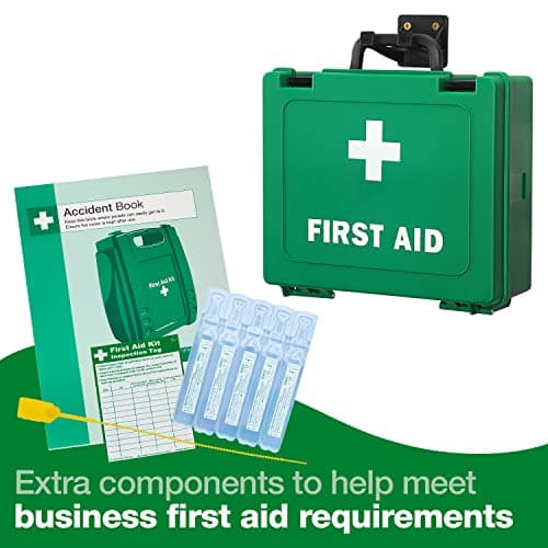 Safety First Aid Group Workplace First Aid Kit (Medium 11-20 Persons) Economy HSE-Compliant with Inspection Tags, Accident Book, Wall Bracket, Extra Plasters — view 4