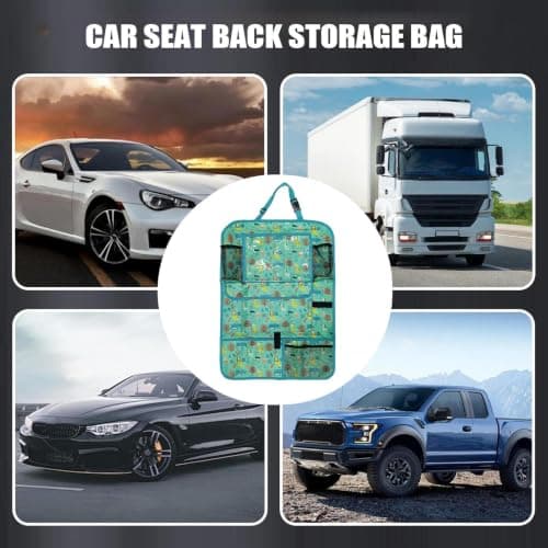 Backseat Car Organizer with Tablet – Holder Large Oxford Cloth Cover Car RV — view 4